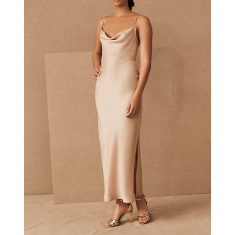 Cali Satin Charmeuse Midi Dress